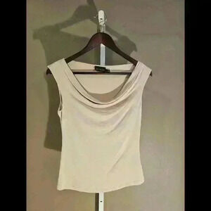 The Limited Cream Sleeveless Top